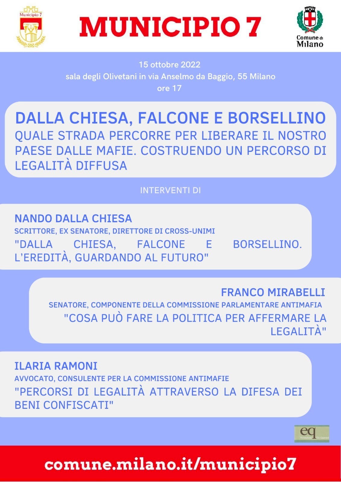 Falcone Borsellino evento